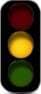 Amber traffic light